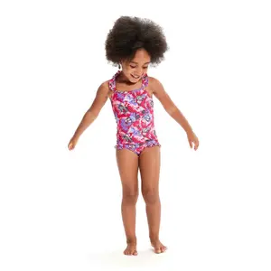 Einteiliger Badeanzug mit Druckmotiv und schmalen Trägern, Baby, Mädchen Speedo LTS image-0