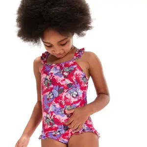 Einteiliger Badeanzug mit Druckmotiv und schmalen Trägern, Baby, Mädchen Speedo LTS image-1