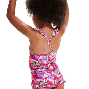Einteiliger Badeanzug mit Druckmotiv und schmalen Trägern, Baby, Mädchen Speedo LTS image-4