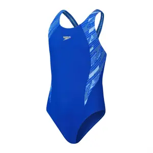 1-dels baddräkt för flickor Speedo Hyper Boom Splice Muscleback image-0
