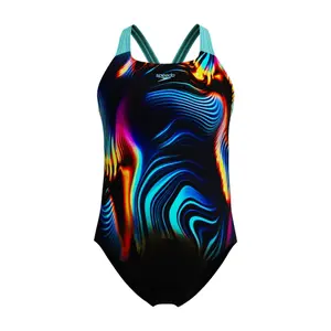 Maillot de bain 1 pièce fille Speedo Digital Placement Splashback image-0