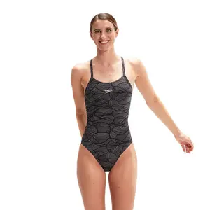 Maillot de bain 1 pièce avec dos croisé femme Speedo Allover image-0