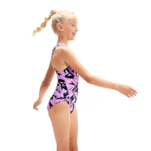 Fato de banho de menina Speedo Hyper Boom Allover Medalist image-1