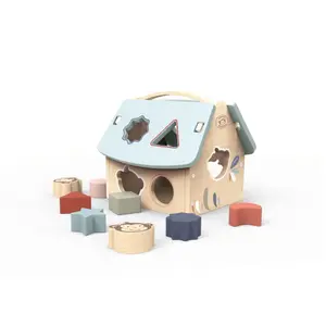 8-block shapes house building set Speedy Monkey image-0