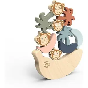 Games &amp; education Speedy Monkey Jeu d'équilibre la famille singe (x10) image-1