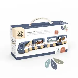 Games &amp; education Speedy Monkey Train transporteur de véhicules image-2