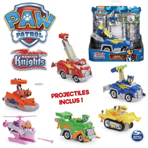 Car + figure games Spin Master Pat Patrouille Rescue Knigh image-0