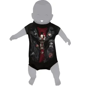 Baby bodysuit Spiral Biker Jacket image-0
