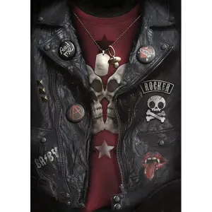 Baby bodysuit Spiral Biker Jacket image-1