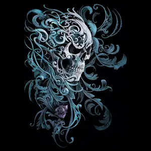 Tričko Spiral Rococo Skull image-2