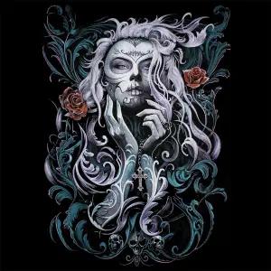 Tričko Spiral Rococo Skull image-3