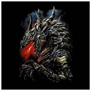 T-shirt Spiral Dragon Cogs image-3