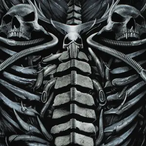 T-shirtFALSE Spiral Skull Armour image-2