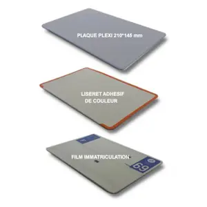 Umrandung des Motorradkennzeichens SPM