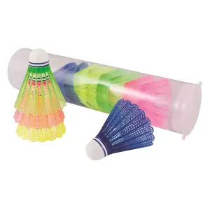 Tube of 12 mini pvc shuttlecocks for kids Spordas image-0