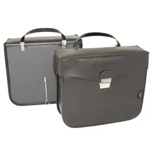 Paire de sacoches arrière vélo latérale fixation crochet - effet cuir Sportfabric S17 33 x 11 x 28 cm