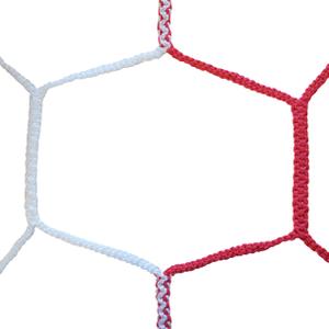 Pair of European 11-a-side soccer nets with 4 mm braid and 120 honeycomb mesh Sporti PP