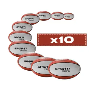 Set van 10 rugby trainingsballen Sporti image-0