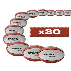 Set van 20 rugby trainingsballen Sporti