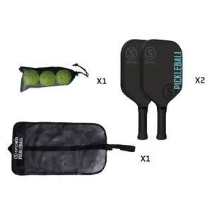 Sæt med pickleball i træ Sporti Indoor image-0