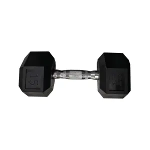 Hexagonal dumbbell Sporti 15 kg