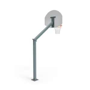 Offset basketball hoop 1.20m on base plate Sporti France image-0