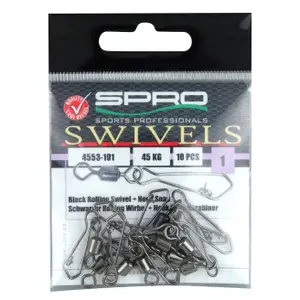 Swivels with safety snap Spro 33 kg (x10) image-1