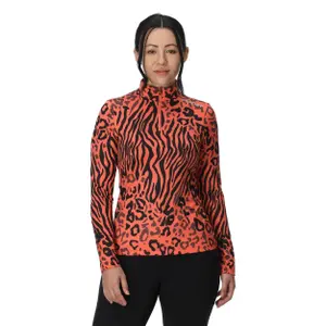 Camisola de manga comprida com 1/2 fecho para mulher Spyder Vivid image-1