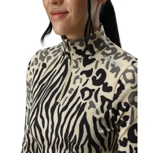 Women's 1/2 zip long sleeve jersey Spyder Vivid image-3