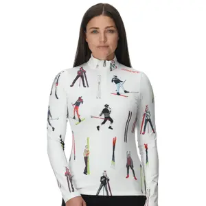 Women's 1/2 zip long sleeve jersey Spyder Vivid image-1