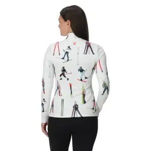 Women's 1/2 zip long sleeve jersey Spyder Vivid image-2