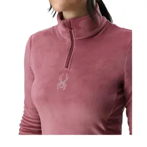 Camisola de manga comprida com 1/2 fecho para mulher Spyder Shimmer Bug image-3