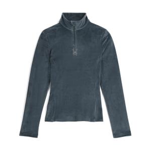 38b125310-slb-maglia-a-maniche-lunghe-con-zip-a-meta-da-donna-spyder-shimmer-bug-blu-ardesia