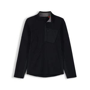 205028-001-1-2-zip-fleece-spyder-bandit-hybrid-black
