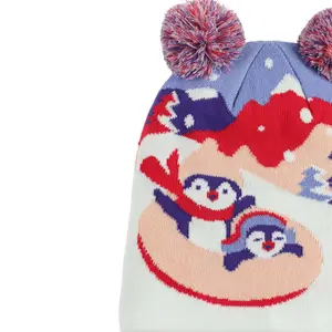 Mütze mit doppeltem Bommel Spyder Penguin image-2