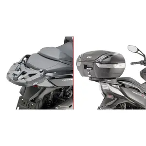 Suporte para a caixa superior da Scooter Givi Monokey ou Monolock Kymco Xciting S400I (18 à 20) image-0