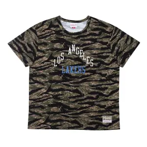 T-shirt Los Angeles Lakers tiger camo oversized image-0