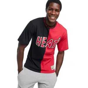 NBA Miami Heat split color T-shirt image-0