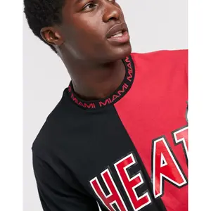 NBA Miami Heat split color T-shirt image-3