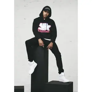 Hooded sweatshirt Urban Classics starter multicolored logo image-3