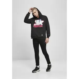 Hooded sweatshirt Urban Classics starter multicolored logo image-2