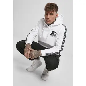 Hooded sweatshirt Urban Classics starter logo taped image-3