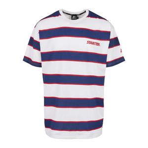 T-Shirt Urban Classics starter logo striped image-0