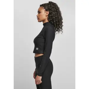 Crop top Col roulé à manches longues femme Urban Classics starter stretch image-4