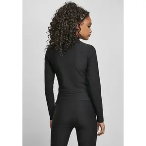 Crop top Col roulé à manches longues femme Urban Classics starter stretch image-2