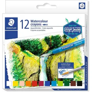 Set of 12 watercolor waxes Staedtler image-3