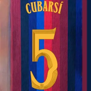 FC Barcelona home shirt printing Ligue des Champions CUBARSÍ #5 2026/27