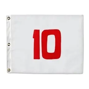 Rote Zahlenbanner 10-18 Standard Golf (x9)