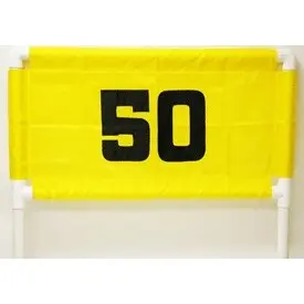 50 horizontale afstandsbanner Standard Golf