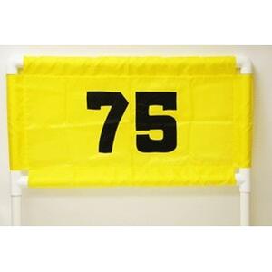 75 cm horizontale Abstandsbanner Standard Golf